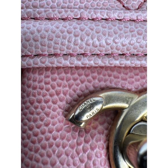 Chanel Caviar Quilted Sunset On The Sea Waist Bag – Coral with Gold Hardware C-1 - Picture 12 of 16